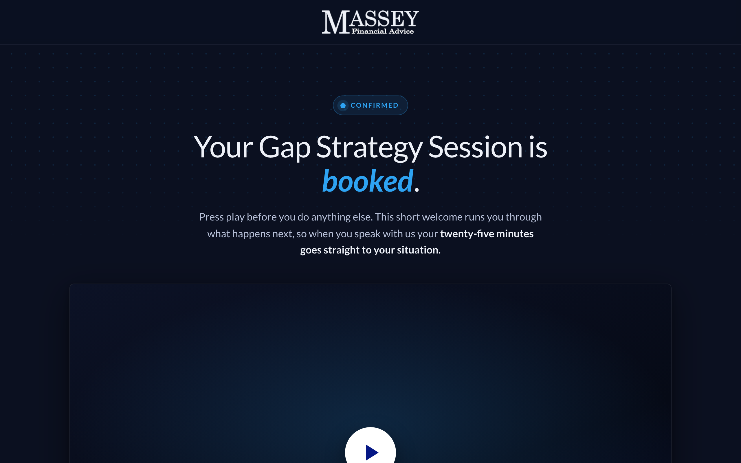 Confirmation page preview