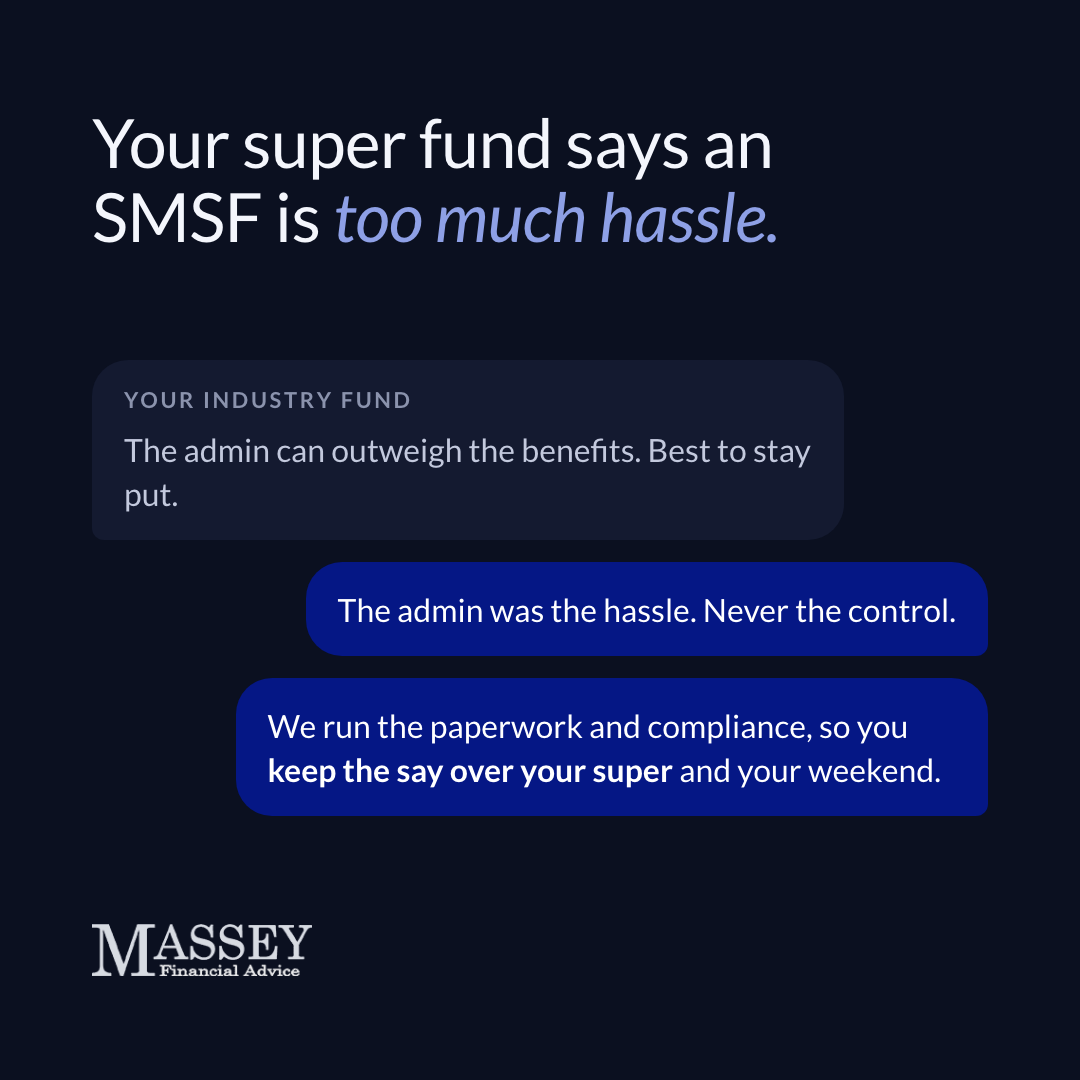 Your super fund says an SMSF is too much hassle ad creative