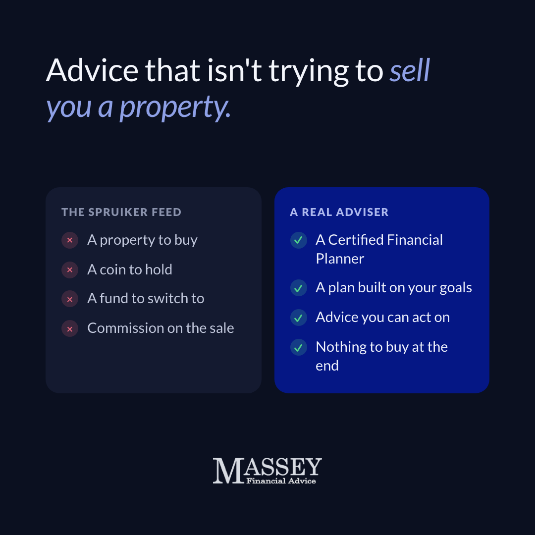 Advice that isn't trying to sell you anything ad creative