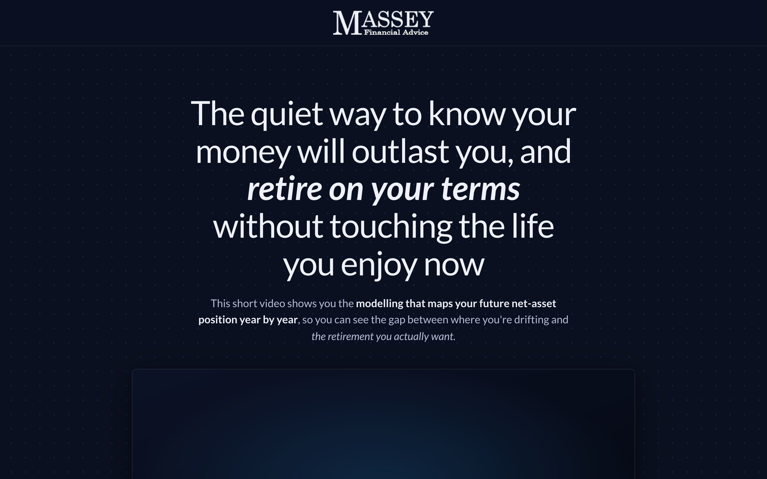 Landing page preview